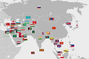 Politička karta i popis svih zemalja azije s imenima kapitala Politička karta i popis svih zemalja azije s imenima kapitala