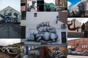 Ulična umjetnost iz petera roa: crno-bijele životinje Ulična umjetnost iz petera roa: crno-bijele životinje